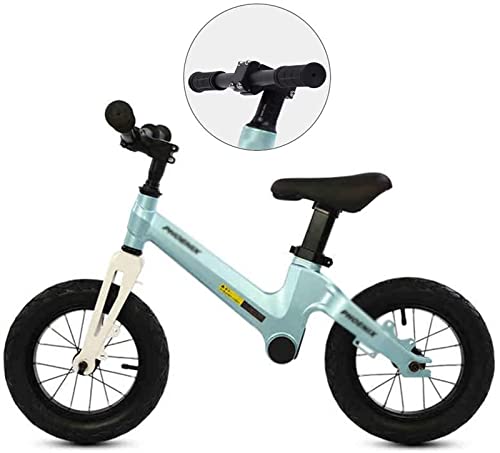 HAO KEAI Bicicleta sin Pedales Balance Bike Lightweight for niños pequeños y niños 2 3 4 5 6 años de Edad, sin Triciclo de Entrenamiento de Pedal con Asiento Ajustable y Barra de Mano de nolip