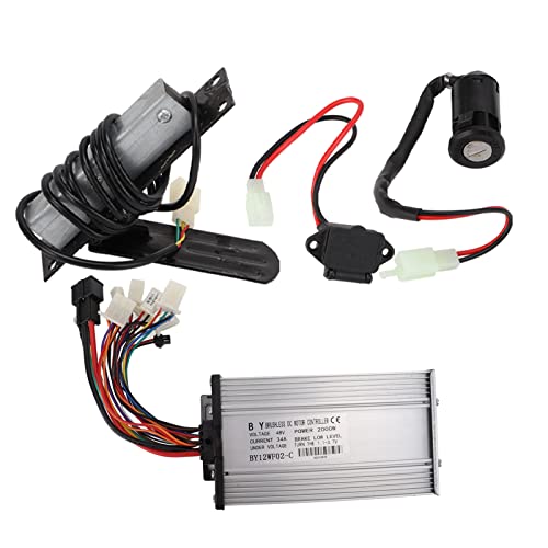 HAOX Kit de Conversión de Scooter, Resistencia Al Calor 48V 2000W Kit de Motor sin Escobillas para Bicicletas Eléctricas para Bicicletas de Motor para Scooters