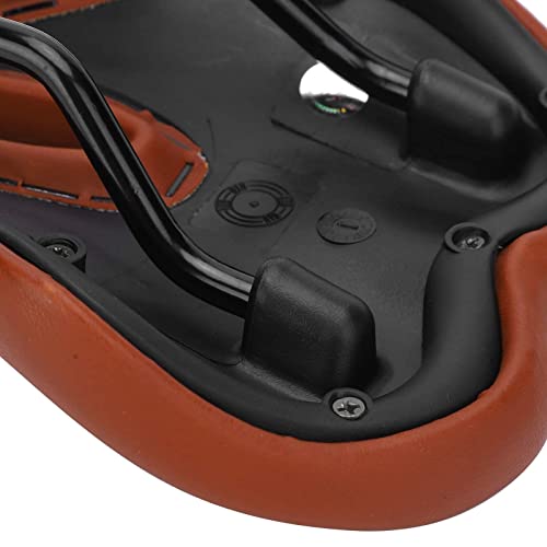 Hapivida Asiento de Bicicleta Sillín de Bicicleta Cómodo Suave y Transpirable Ciclismo Asiento de Bicicleta Cojín con diseño ergonómico para Bicicleta de montaña Bicicleta Plegable Bicicleta(marrón)