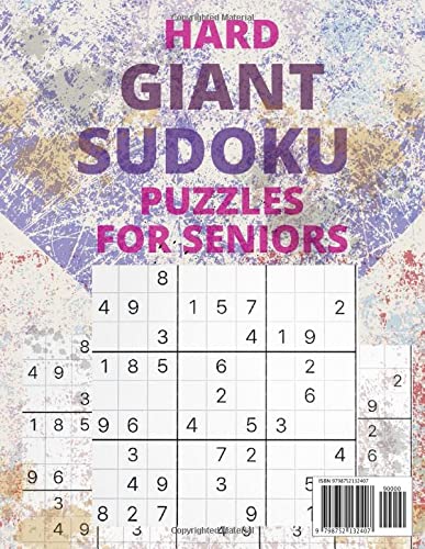 HARD GIANT SUDOKU PUZZLES FOR SENIORS - Brain Stimulating game activity for elderly: Hard Sudoku Games For Puzzle Lovers With Answers - 8.5x11 Large Print 150 Sudoku Puzzles