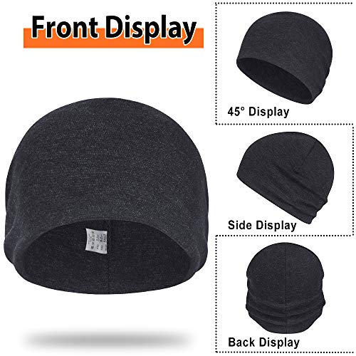 HASAGEI Gorro deportivo para hombre y mujer, gorro funcional, gorro para correr, esquí, ciclismo, snowboard, escalada, motociclismo en la época fría del año al aire libre, Unisex adulto, Negro