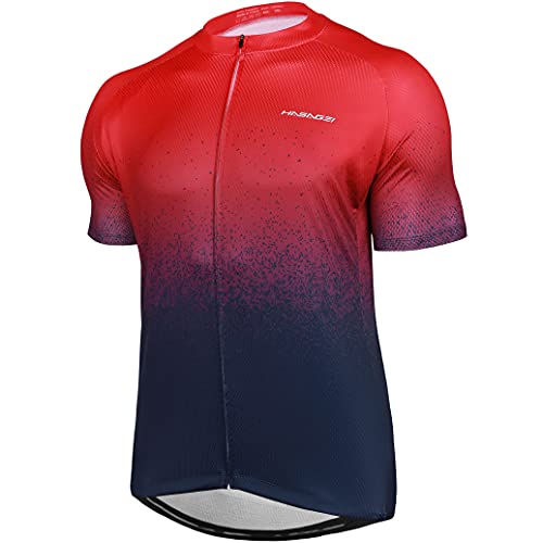 HASAGEI Maillot de ciclismo para hombre, secado rápido, camiseta de ciclismo para hombre, camiseta de manga corta