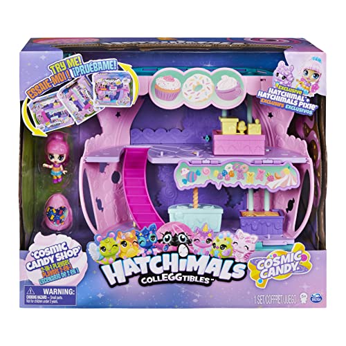 Hatchimals CollEGGtibles, Cosmic Candy Shop Juego 2 en 1 con Pixie Exclusivo y Hatchimal, para niños a Partir de 5 años