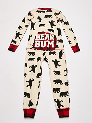 Hatley Little Blue House by Kids Union Suit Juego de Pijama, Black Bear, 4 Years Unisex Adulto