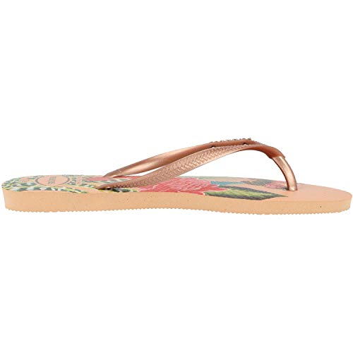 Havaianas Slim Tropical, Chanclas para Mujer, Multicolor (Salmon Nude 7183), 37/38 EU