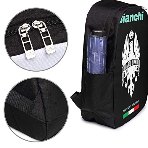 Hdadwy Bianchi Passione Celeste Bike Trendy Travel Mochila USB, Mochilas de Negocios para computadora de 17 Pulgadas Mochila para Estudiantes Mochila Informal para Senderismo