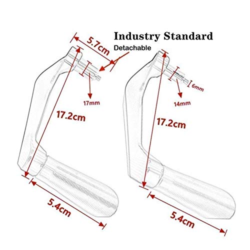 HDDTW Protector De Puños De Pit Bike para KAW┐ASAKI Z 650 Z650 2017-2020 7/8"22 Mm Guardia Dedicado Motocicleta Puños Manillar Control Deslizante Final Freno Protector Manos Guardia De Mano ATV