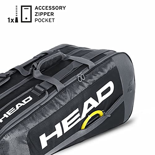 Head Core 9r Supercombi Bolsa de Tenis, Negro y Blanco, 9 Racquets