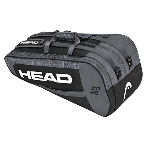 Head Core 9r Supercombi Bolsa de Tenis, Negro y Blanco, 9 Racquets