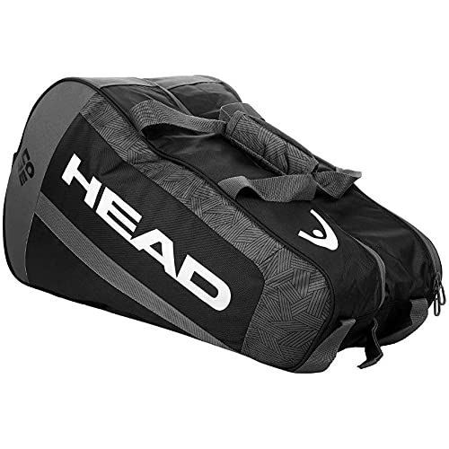 Head Core Combi Bolsa Tenis, Unisex Adulto, Negro/Blanco, Largo-6 Palas de Padel