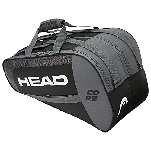 Head Core Combi Bolsa Tenis, Unisex Adulto, Negro/Blanco, Largo-6 Palas de Padel