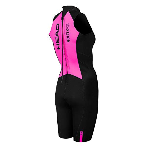 Head Multix Vsl 2, 5 Shorty Wetsuit Lady Traje Neopreno, Mujer, Black-Pink, 2XL