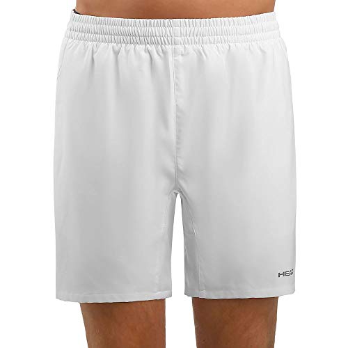 HEAD Pantalones cortos Club para hombre, Blanco, M