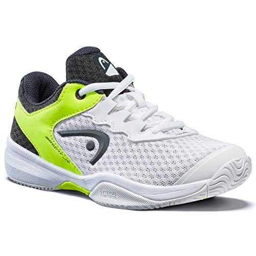 Head Sprint 3.0 Jnr, Zapatillas de Tenis Unisex Niños, Blanco (White/Navy Yellow Whny), 34 EU