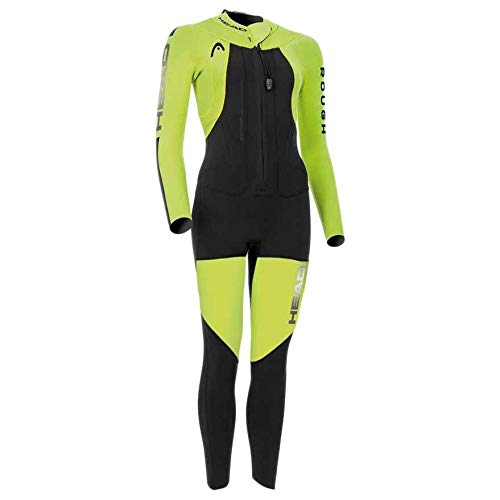 Head Swimrun Rough Lady Wetsuit 4.3.2 Traje Neopreno, Mujer, Yellow Swimming-Black, 42