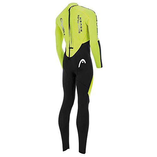 Head Swimrun Rough Man Wetsuit 4.3.2 Traje Neopreno, Hombre, Yellow Swimming-Black, 36