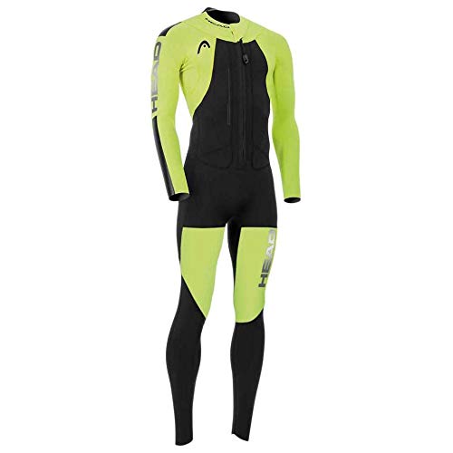 Head Swimrun Rough Man Wetsuit 4.3.2 Traje Neopreno, Hombre, Yellow Swimming-Black, 36