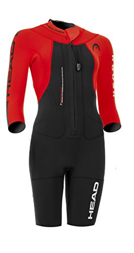 Head Swimrun Rough Shorty Man Traje Neopreno, Hombre, Black-Red, 42