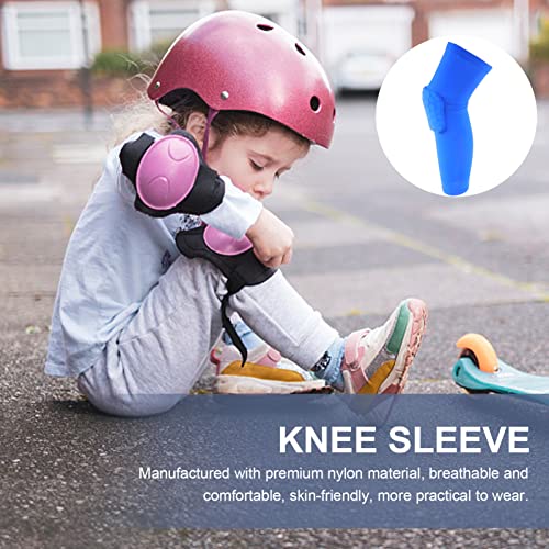 Healifty Rodilleras de nido de abeja transpirables para la rodilla, protector de espinillas, manga para niños, equipo deportivo al aire libre, XXL azul