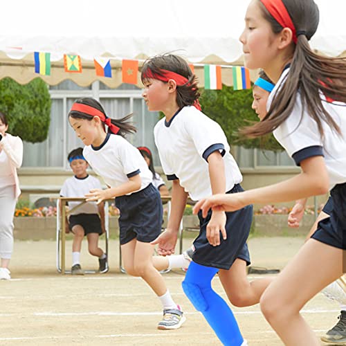 Healifty Rodilleras de nido de abeja transpirables para la rodilla, protector de espinillas, manga para niños, equipo deportivo al aire libre, XXL azul