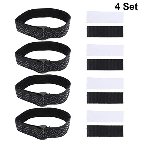 HEALLILY 4 Set de Correas para Botas Correas elásticas Ajustables para Las piernas Correas para los Pantalones estribos para Botas Altas hasta la Rodilla Mantener Las Botas sin caerse Estilo 1