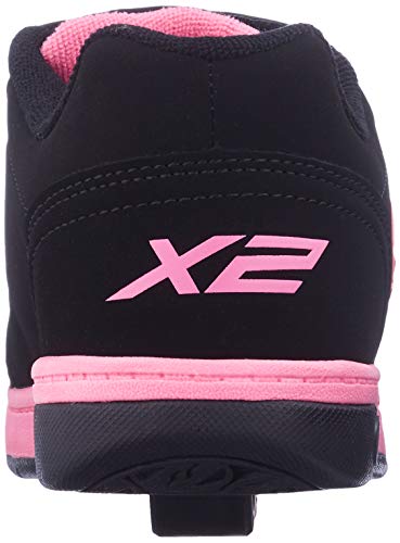 Heelys Dual Up, Zapatillas para niñas, Negro (Black/Pink), 30 EU