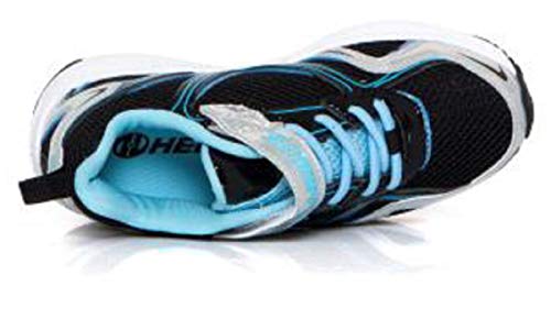 Heelys HE100028K - Heelys Rise x2 de Sintético para Chico, Color, Talla (34 EU, Black Silver Hologram Neon Blue)