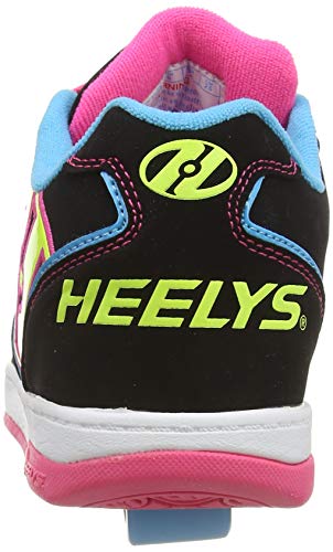 HEELYS Propel 2.0 770512 - Zapatos una rueda para niñas, Negro (Black / Neon Multi), 33 EU