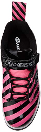 Heelys Rift (he100628), Zapatillas Mujer, Negro (Black/Hot Pink/Stripe Black/Hot Pink/Stripe), 38 EU