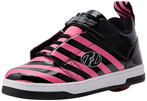 Heelys Rift (he100628), Zapatillas Mujer, Negro (Black/Hot Pink/Stripe Black/Hot Pink/Stripe), 38 EU