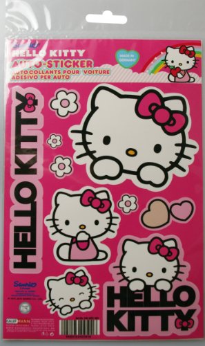 Hello Kitty – Kaufmann Neuheiten hk-kfz-101 Juego de Pegatinas