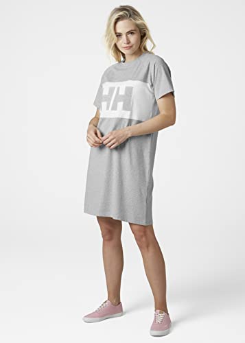 Helly Hansen Active Dress T-Shirt Jersey para Mujer, Medium, Gris (Grey Melange)