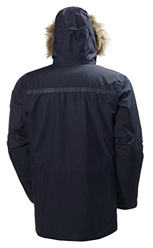 Helly Hansen Coastal 2 Parka Chaqueta Impermeable, Cortaviento y Transpirable para el Uso Diario, Hombre, Azul Marino, 2XL