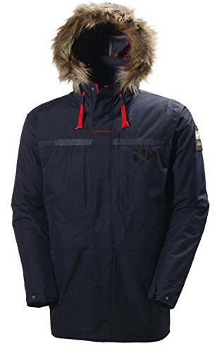 Helly Hansen Coastal 2 Parka Chaqueta Impermeable, Cortaviento y Transpirable para el Uso Diario, Hombre, Azul Marino, 2XL