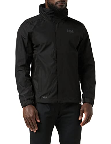 Helly Hansen Dubliner Jacket Chaqueta Chubasquero para Hombre de Uso Diario y para Actividades marítimas con la tecnología Helly Tech, Negro, XL