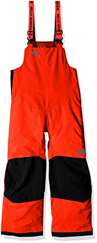 Helly Hansen K Rider 2 Ins Bib - Pantalones para niños de 7 años, Color Naranja neón, 278 Neon Orange