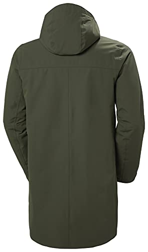 Helly Hansen Mono Material Ins Rain, Verde Utilitario, M