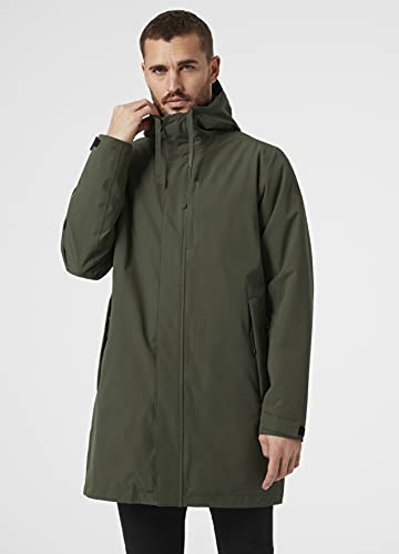 Helly Hansen Mono Material Ins Rain, Verde Utilitario, M