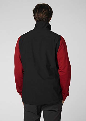 Helly Hansen Paramount Resistente Al Agua Y Al Viento Y Respirable Chaleco de Softshell, Hombre, Negro, L