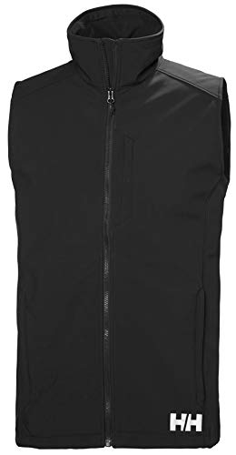 Helly Hansen Paramount Resistente Al Agua Y Al Viento Y Respirable Chaleco de Softshell, Hombre, Negro, L