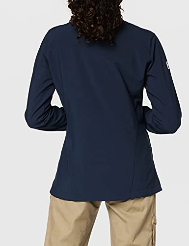 Helly Hansen Paramount Resistente Al Agua Y Al Viento Y Respirable Chaqueta De Softshell, Mujer, Azul (Navy), M