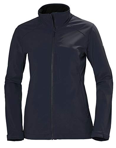 Helly Hansen Paramount Resistente Al Agua Y Al Viento Y Respirable Chaqueta De Softshell, Mujer, Azul (Navy), M