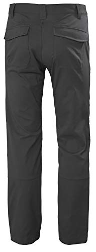 Helly Hansen Skar Aire Libre Hiking Excursionismo Pantalones con Estiramiento, Hombre, Gris (Ebony), 2XL