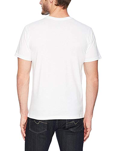 Helly Hansen T-Shirt Camiseta de Manga Corta Hecha de algodón, con Logo HH en el Pecho, Hombre, Blanco, 3XL