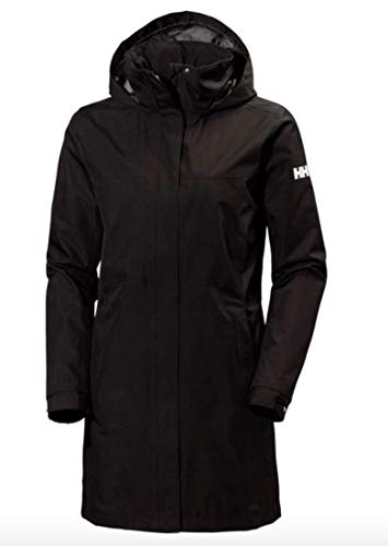 Helly Hansen W Aden Long Abrigo, Mujer, Black, S