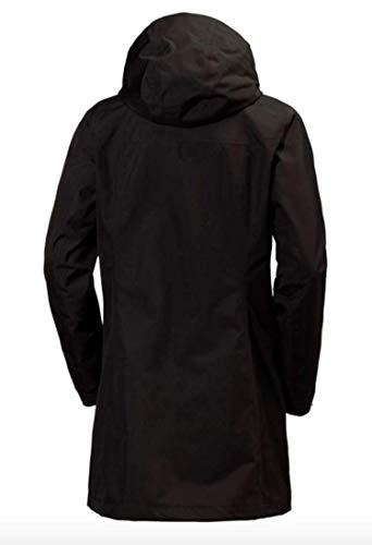 Helly Hansen W Aden Long Abrigo, Negro, L para Mujer