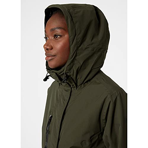 Helly Hansen W Adore Ins Rain - Chaqueta para mujer, color verde utilitario, talla M