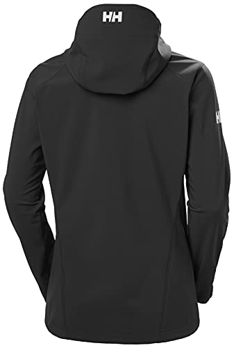 Helly Hansen W Paramount Hooded Softshell J Chaqueta con Capucha, Mujer, Negro, L