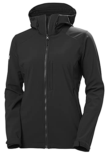 Helly Hansen W Paramount Hooded Softshell J Chaqueta con Capucha, Mujer, Negro, L