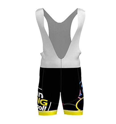 Hengxin Maillot Ciclismo Corto De Verano para Hombre, Ropa Culote Conjunto Traje Culotte Deportivo con 9D Almohadilla De Gel para Bicicleta MTB Ciclista Bici (Negro, XXXL)